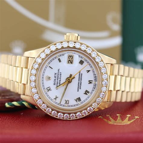 rolex new ladies 18k|rolex datejust 18k gold watch.